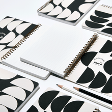 Load image into Gallery viewer, studio snerd ambdextrous notebook montreal black offwhite